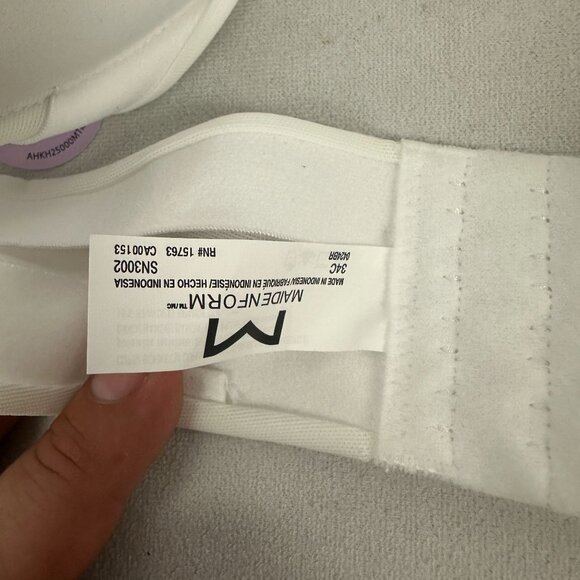 Maidenform Strapless Dreamwire Bra Easy Lift Natural White Convertible Size 42C - Picture 9 of 10